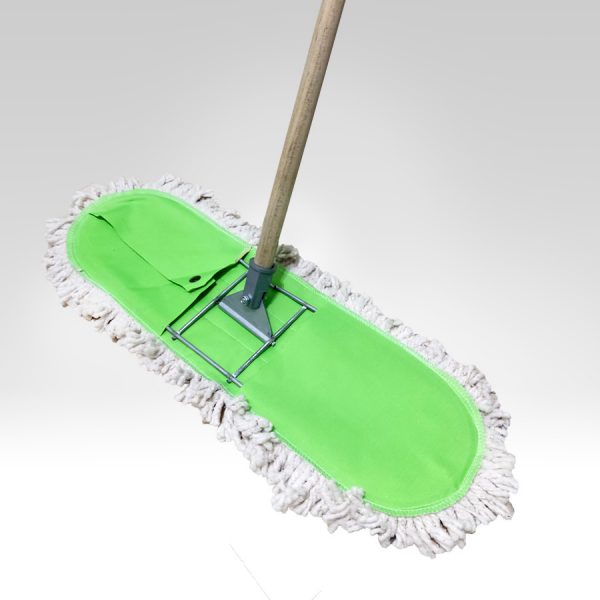 Mop de 90 cm económico con bastón de madera